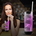 9" Glow Motion Straws - Pink